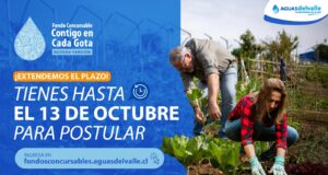Aguas del Valle amplía plazo de postulación para Fondos Concursables “Contigo en Cada Gota”