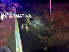 SE VEHÍCULO CHOCA CONTRA PUENTE, SE VUELCA E INCENDIA EN COMBARBALÁ.